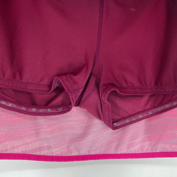 Athleta women's tennis workout skirt size 10 pink purple Athleisure Lined - Picture 3 of 10